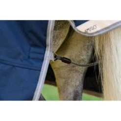 Amigo 1200D Plus Pony Turnout 0g - Navy/Titanium Grey/Silver -Tack Of The Day Store 943521 800 800