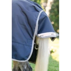 Amigo 1200D Plus Pony Turnout 0g - Navy/Titanium Grey/Silver -Tack Of The Day Store 943522 800 800