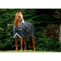 Rambo 1680D Turnout 100g - Black/Thunderstorm Grey/Silver