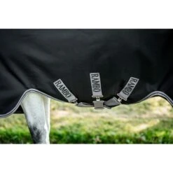 Rambo 1680D Turnout 100g - Black/Thunderstorm Grey/Silver -Tack Of The Day Store 944564 800 800