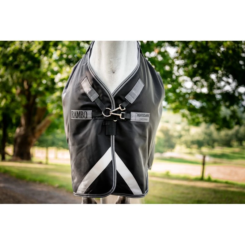 Rambo 1680D Turnout 450g VL - Black/Thunderstorm Grey/Silver 2 Rambo 1680D Turnout 450g VL - Black/Thunderstorm Grey/Silver - Image 2