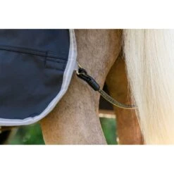 Amigo 1200D Plus Pony Turnout 250g - Black/Titanium Grey/Silver -Tack Of The Day Store 947412 800 800