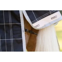 Rhino Wug Pony Turnout 250g VL - Black/Grey/White/Gray -Tack Of The Day Store 948081 800 800