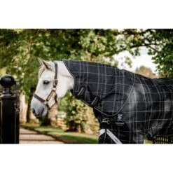 Rhino Plus Pony Turnout Bundle (0g + 200g) - Black Check/Black/White 7 Rhino Plus Pony Turnout Bundle (0g + 200g) - Black Check/Black/White -Tack Of The Day Store 953139 800 800