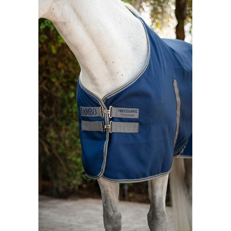 Rambo Stable Sheet - Navy/Thunderstorm Grey/Silver 2 Rambo Stable Sheet - Navy/Thunderstorm Grey/Silver - Image 2