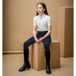 Alessandro Albanese Kids' Bina Full Seat Tights - Navy -Tack Of The Day Store 953360 800 800