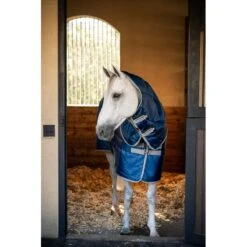 Amigo Ripstop Insulator Plus Pony Stable 200g - Navy/Titanium Grey -Tack Of The Day Store 954049 800 800