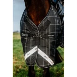 Rhino Plus Turnout Bundle (0g + 200g) - Black Check/Black/White -Tack Of The Day Store 954437 800 800