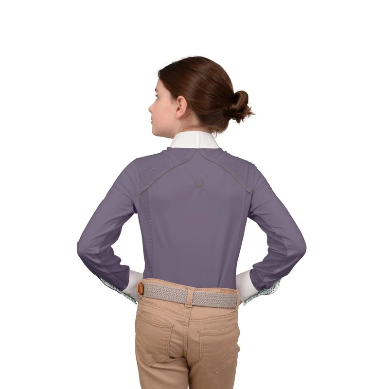 Chestnut Bay Kids' SkyCool Liberty Long Sleeve Show Shirt - Jasper 2 Chestnut Bay Kids' SkyCool Liberty Long Sleeve Show Shirt - Jasper - Image 2
