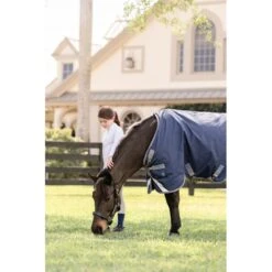 Rhino Pony Turnout 250g VL - Navy/Titanium Grey/Classic Blue -Tack Of The Day Store 957969 800 800