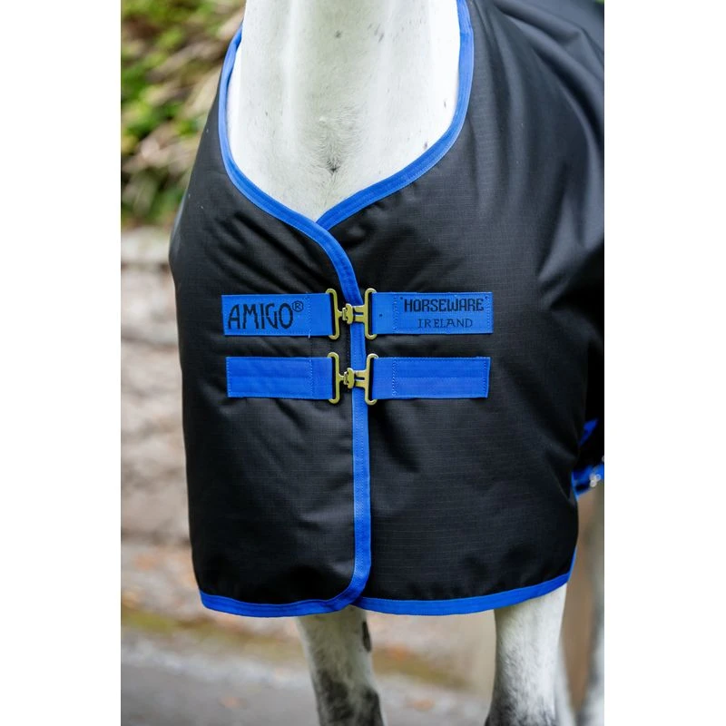 Amigo Ripstop 900D Plus Pony Turnout 200g - Black/Classic Blue 2 Amigo Ripstop 900D Plus Pony Turnout 200g - Black/Classic Blue - Image 2