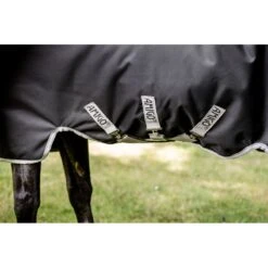 Amigo 1200D Wug Turnout 150g - Black/Titanium Grey/Silver -Tack Of The Day Store 958408 800 800