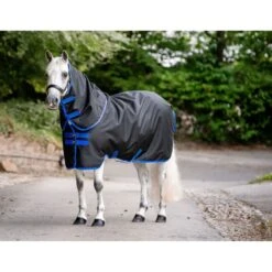 Amigo Ripstop 900D Plus Pony Turnout 0g - Black/Classic Blue