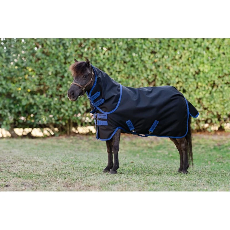 Amigo Ripstop 900D Plus Petite Turnout 200g - Black/Classic Blue 1 Amigo Ripstop 900D Plus Petite Turnout 200g - Black/Classic Blue