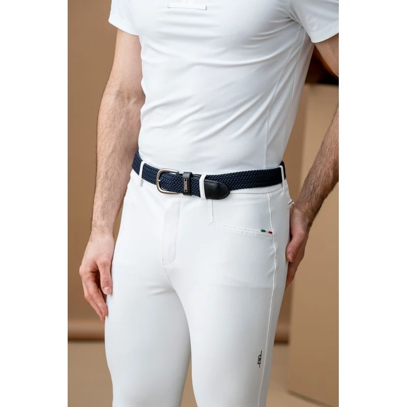 Alessandro Albanese Lucca Woven Belt - Navy 2 Alessandro Albanese Lucca Woven Belt - Navy - Image 2