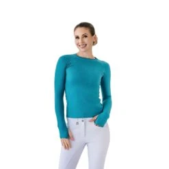 Romfh Women's Seamless Long Sleeve Top - Lagoon