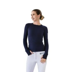 Romfh Women's Seamless Long Sleeve Top - Black