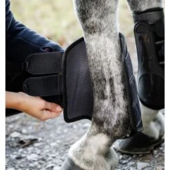 Horseware Pro Bamboo Brushing Boots - Black/Black -Tack Of The Day Store 965137 800 800