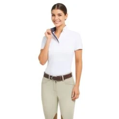 RJ Classics Women's Brynn Short Sleeve Show Shirt - Abstract Horses