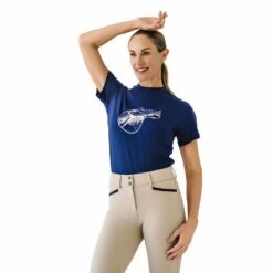 Ovation Women's Take A Seat Graphic Tee - Navy