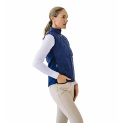 Ovation Women's Quilt Hybrid Puffer Vest - Navy Navy -Tack Of The Day Store 970177 800 800