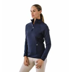Ovation Women's Half Zip Riding Fleece - Black