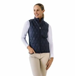 Ovation Women's Quilt Hybrid Puffer Vest - Black Black