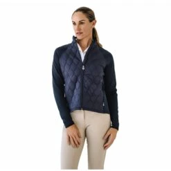 Ovation Women's Quilt Hybrid Puffer Jacket - Black/Black