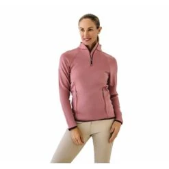 Ovation Women's Half Zip Riding Fleece - Muted Clay