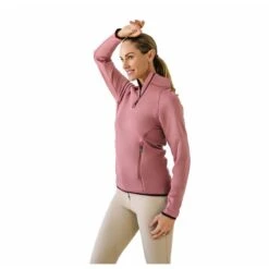 Ovation Women's Half Zip Riding Fleece - Muted Clay -Tack Of The Day Store 970361 800 800