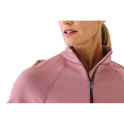 Ovation Women's Half Zip Riding Fleece - Muted Clay -Tack Of The Day Store 970363 800 800