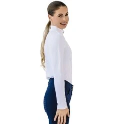 Catago Women's Vinica Long Sleeve Half Zip Top - White -Tack Of The Day Store 971253 800 800
