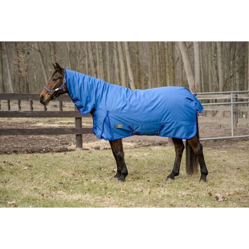 TuffRider 600 D Comfy Winter Combo Neck Turnout Blanket 200g - Palace Blue 1 TuffRider 600 D Comfy Winter Combo Neck Turnout Blanket 200g - Palace Blue