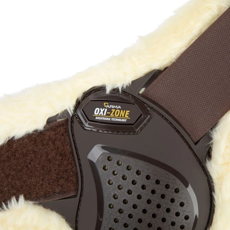 Shires ARMA OXI-ZONE Supafleece Fetlock Boot - Brown 6 Shires ARMA OXI-ZONE Supafleece Fetlock Boot - Brown - Image 6