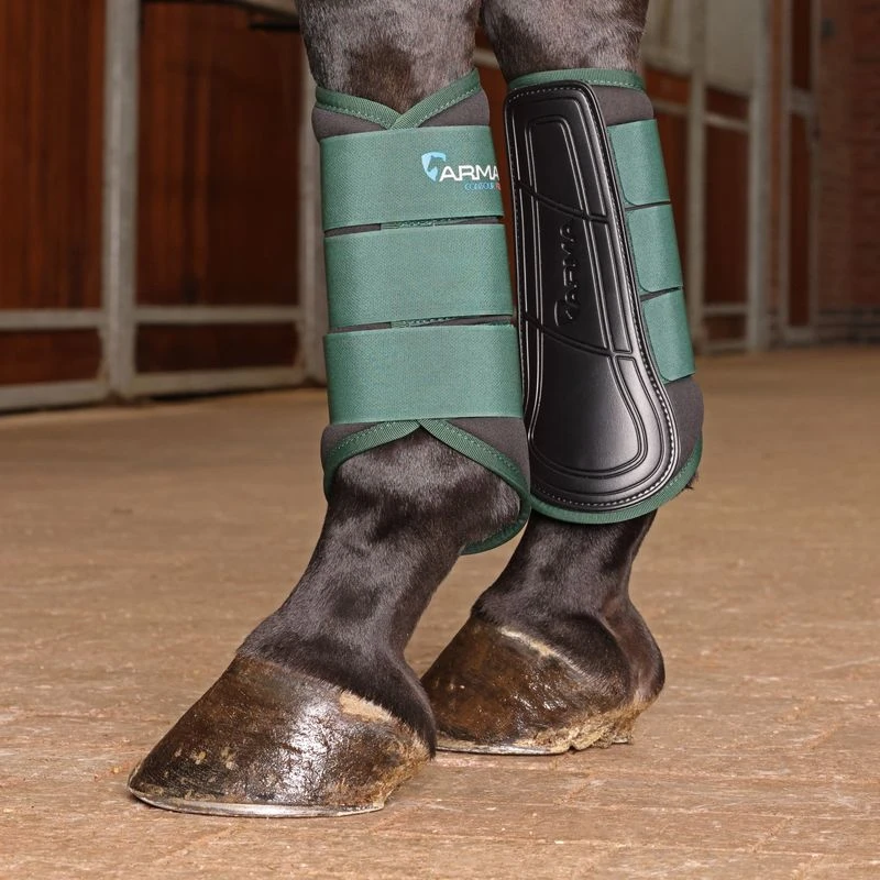 Shires ARMA Contour Pro Brushing Boots - Green 8 Shires ARMA Contour Pro Brushing Boots - Green - Image 8