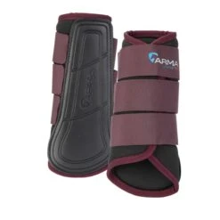 Shires ARMA Contour Pro Brushing Boots - Black Cherry -Tack Of The Day Store 983669 800 800