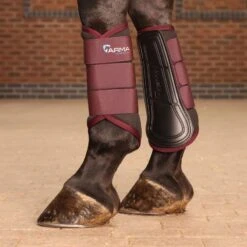 Shires ARMA Contour Pro Brushing Boots - Black Cherry -Tack Of The Day Store 983671 800 800