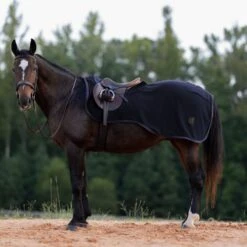 Equinavia Koselig Fleece Quarter Sheet - Navy -Tack Of The Day Store 988254 800 800
