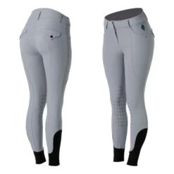 Equinavia Women's Annika Womens Silicone Knee Patch Breeches - Ultimate Grey