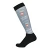 Dapplebay Women's Slick Boot Socks - Iced Coffee & Horses