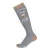 Dapplebay Women's Knit Boot Socks - Iced Coffee & Horses