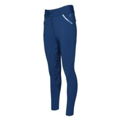 Dapplebay Women's Compression Full Seat Breeches - Navy Equestrian Toile