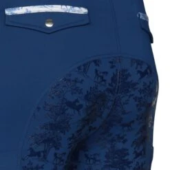 Dapplebay Women's Compression Full Seat Breeches - Navy Equestrian Toile -Tack Of The Day Store 997745 800 800